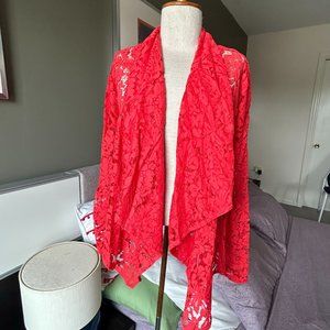 * Alberto Makali Open Blazer Lace Cardian in Dark Pink MEDIUM            - R1647